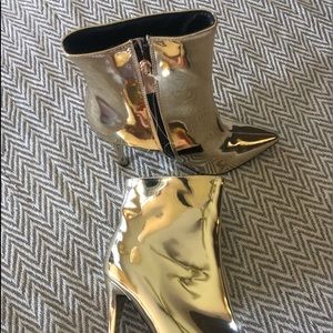 Gold Booties